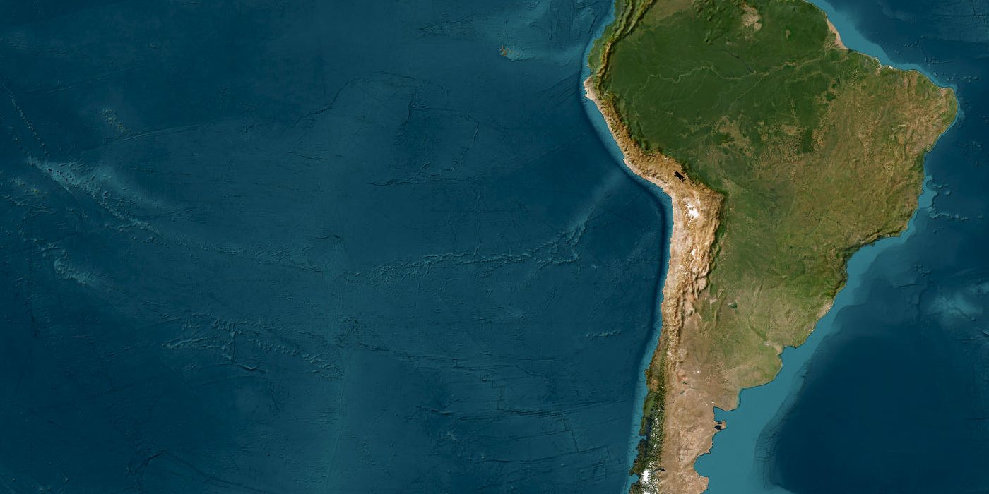 Southeast Pacific Ocean, west of Chile
