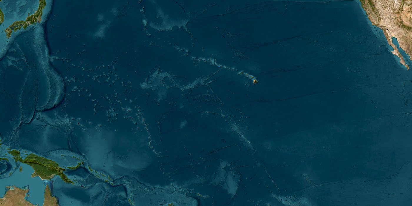 North Pacific Ocean, southwest of Hawaii