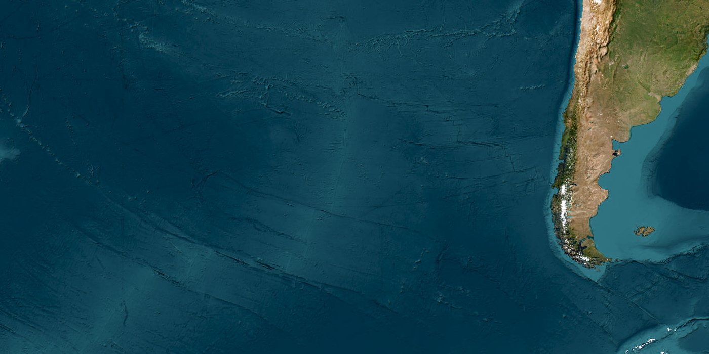 Southeast Pacific Ocean, west of Chile